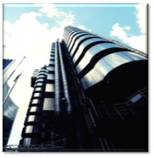 Our Clients graphic Modern Steel-clad office building